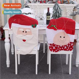 Covers Chair Cartoon Santa Cove Christmas Claus Fleece