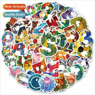 50 Illustrated Characters Series Stickers Artistic Sense Kid