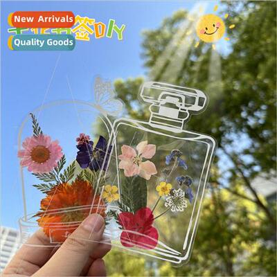 Dried flowers bookmarks handmade diy material package plant