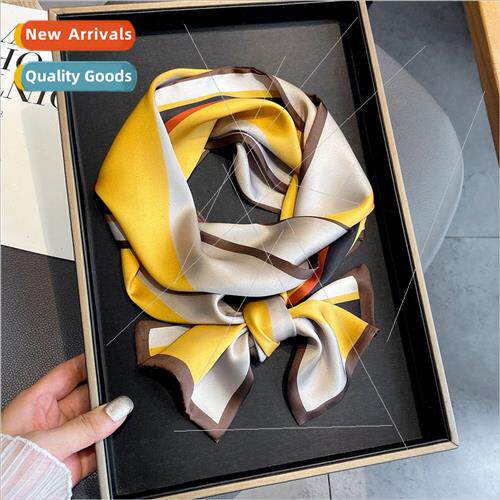Autumn winter new Korean  collision small silk scarf 2021 ea