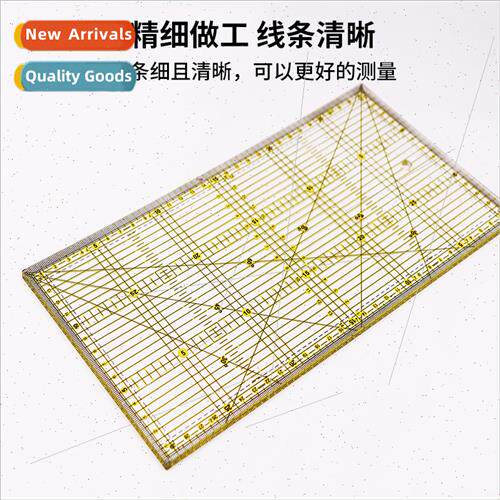 Two-colour quilting ruler garment stand-up machine sewing cu