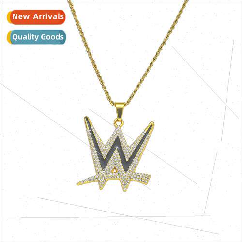 Europe new hip-hop pendant necklace fashion nd men letter W