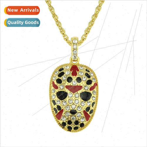 AccessoriesNew Europe Hip Hop Necklace Rock Painted Masks Fa