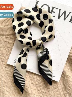 Korean  fashion thousbirds check temperament square scarf fe