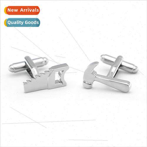 Men Jewelry French Shirt Cufflinks Saw Hammered Cufflinks