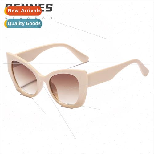 new large frame sunglasses female tide Europe cat eye sungla