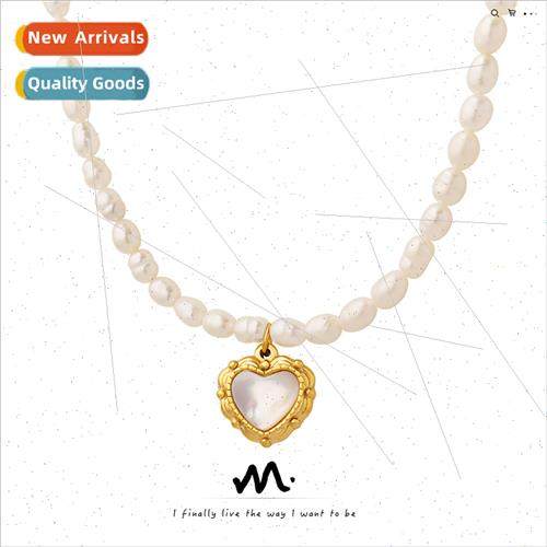 Minimalist Irregular Whe Sea Shell Heart Shaped Pendant Wome