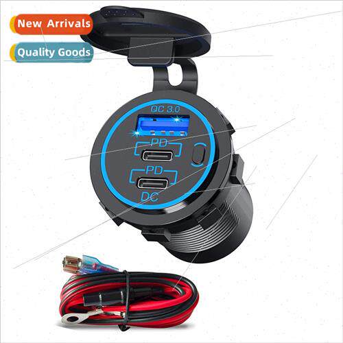 Car USB modification QC3.0 + dual PD wh swch 20W fast chargi