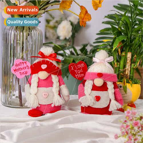 New Mother Day doll ornament cute faceless gnome doll window