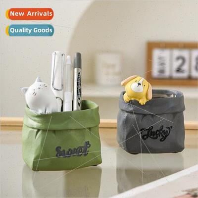 Vintage rustic imation paper bag resin succulent flower pots