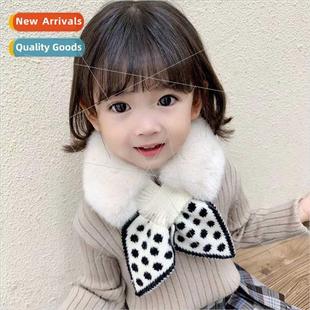 otter rabb flow children fall Korean imation scarf New hair