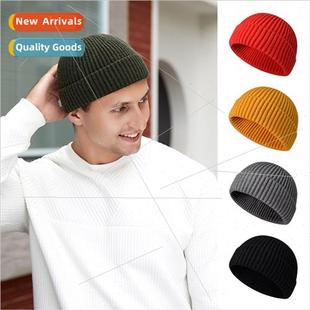 head hat warm woolen women melon men cold Winter cap knted