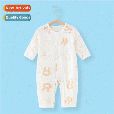 Baby clothes summer onesie long-sleeved thin cotton newborn