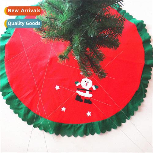 90cm Christmas wave green edge elderly star applique Christm