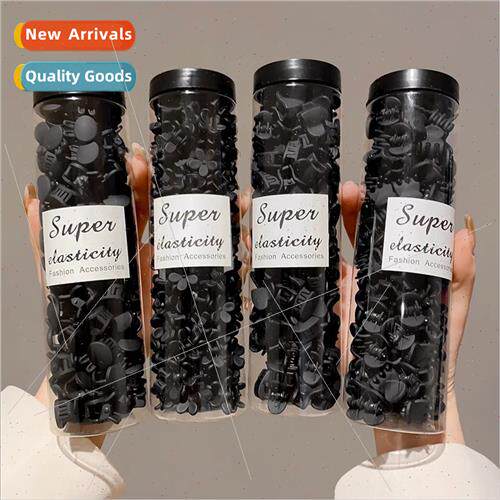 Canister Black High Ponytail Grab Clip Pumpkin Shark Clip Sm