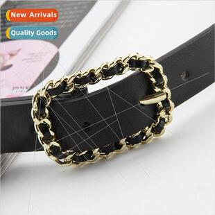 wear pin thin head long New rope belt buckle square