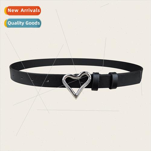 Europe heart-shaped hollow belt love buckle head versatile c
