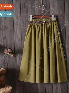 Summer new college small fresh lerature A word skirt versati