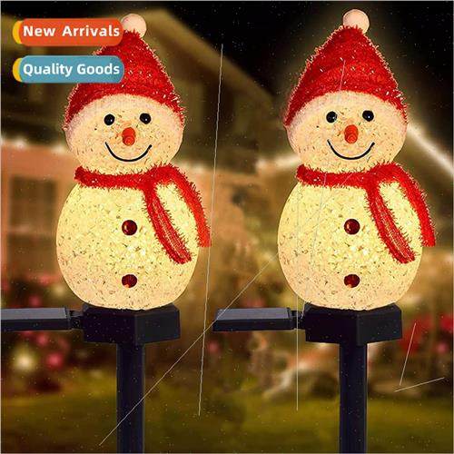 Solar Christmas Decoration ghts Snowman Modeling Outdoor Wat