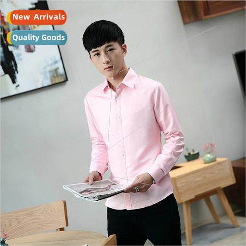 Fall and winter mens shirts whe Korean business Slim workwea