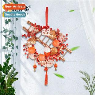 New Year door hanging combination material package three-dim