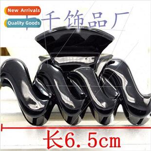 Korea black medium hair clip Korea acrylic grab clip headdre