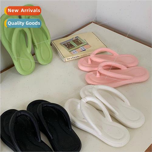 Thick bottom flip-flops female external wear small fresh cli