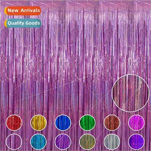Cross Mirror Dot Laser Rain Curtain Birthday Decoration Chil