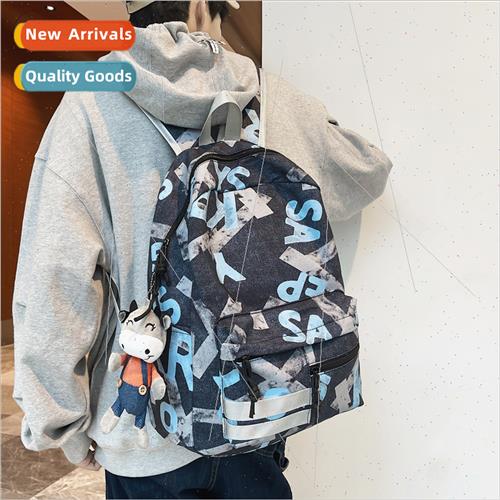Schoolbag junior male new nd ins tide cool shoulder bag Japa