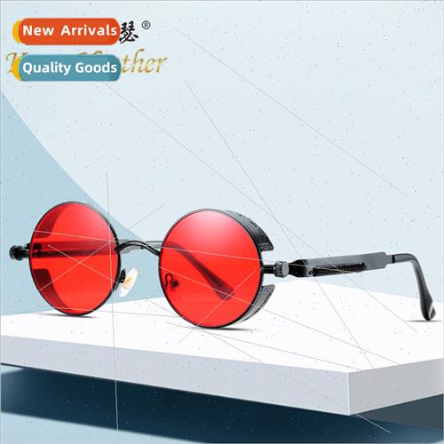 Vintage Punk Steam Sunglasses 3088 Europe Round Frame Men Su