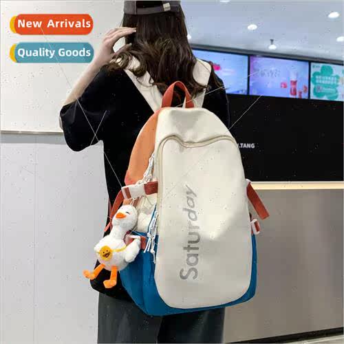 mple schoolbag female secondary school students ins wind lar