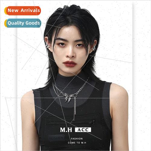 Square Diamond Butterfly Ear Bone Clip Women New Chinese Ear