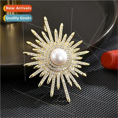 Full diamonds pricked mango sparkling sunflower corsage new