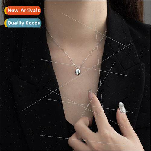 S925 silver gold-plated coffee bean necklace women simple ve