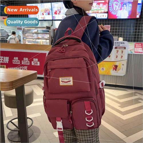 Schoolbag female ins wind Korean campus backpack primary sch