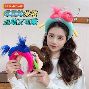 headband meta monster Quirky mouth doll big hai ugly