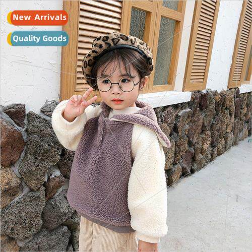 Koreas new fall and winter girls lambs wool color collision