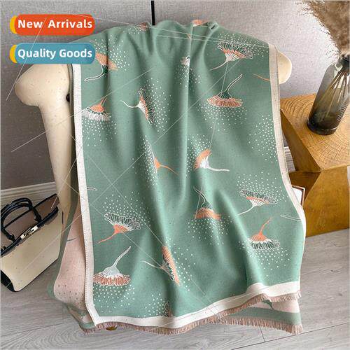 Autumn winter outer warm faux cashmere scarf female thickene