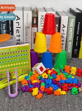 Rainbow Counting Weights Bear Set Hand-Brain Coordination Ki