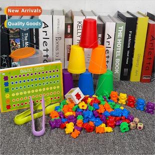 Bear Set Hand Rainbow Coordination Weights Brain Counting