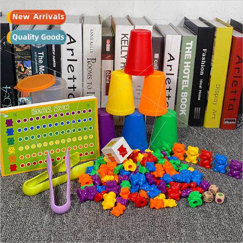 Rainbow Counting Weights Bear Set Hand-Brain Coordination Ki