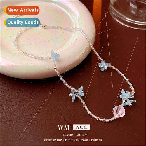 Acrylic flowers rice beads irreg