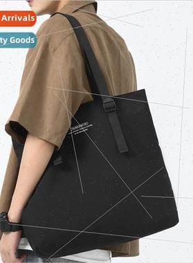 Fashion simple nylon couple shoulder bag large capacity outd