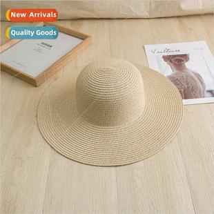 Uned States versatile Ms. hat brim Europe large Summer wind