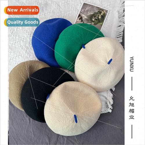 Cute color collision ~ clashing color chirp knted beret fema