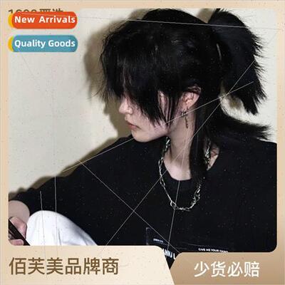 Samurai head wig Japan handsome unisex mullet fluffy natural