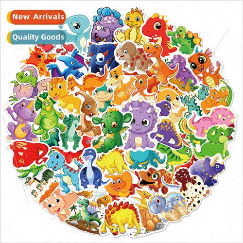60 cartoon cute dinosaur graffi stickers do not repeat the c