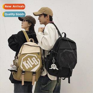 school bag female new Japan simple letters printed backpack