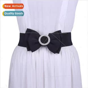 bow women elastic seal waist wild fashion belt new Autumn