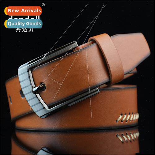 New pin buckle men belt student retro belt